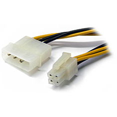 Adapteri 4pin 12V - 4pin P4 ATX 12V, 30cm