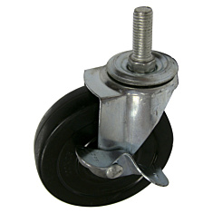 Swivel Mount Caster, rotary & brake 100mm, max100kg
