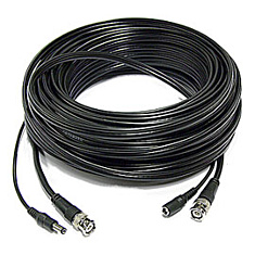 Kamerakaapeli RG59 1xBNC-1xDC virtaplugi 25m